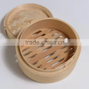 Hygienic Natural Chinese Bamboo Bun Steamer thumbnail-1