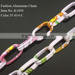 Painted Colorful Middle Draw Surface Necklace Chain thumbnail-1