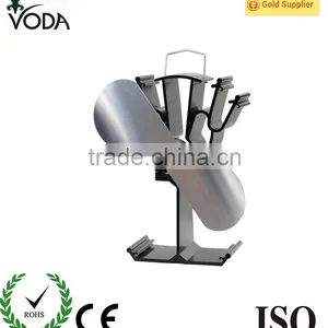 2-bladed Heat Powered Stove Fan Nickel thumbnail-1