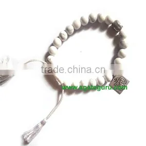Howlite With Om Bracelet : India Wholesaler Manufacturer thumbnail-1