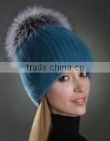 Fashion Hot Selling Woman Mink Fur Hat thumbnail-1