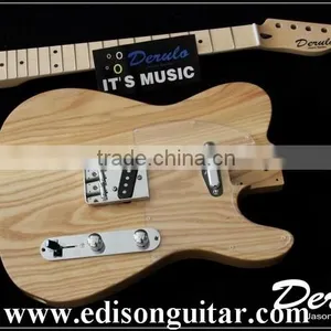 MX777 Diy High Quality Solid American Ash Wood Unfinished Electric Guitar Kit thumbnail-3