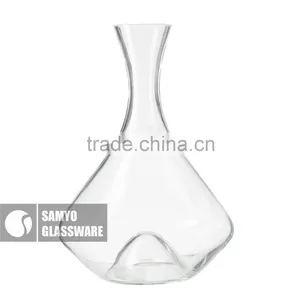 Samyo Handmade Wholesale Different Type Novelty Bulk Portable Wine Decanter Glass With Handle thumbnail-2
