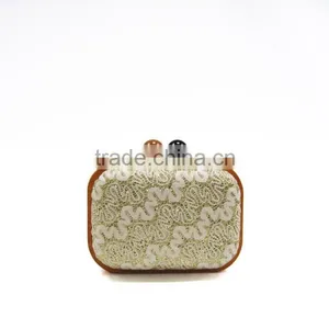 Wooden Mobile Clutch With Kiss Clasp thumbnail-1