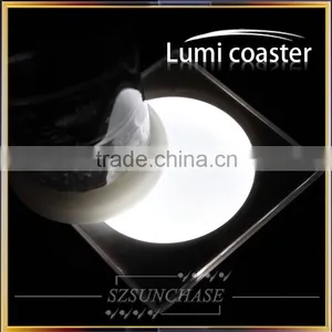 New Item Colorful Led Bar Coaster Flashing Drink Coaster thumbnail-3