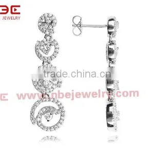 925 Sterling Silver Earring With AAA CZ Stone thumbnail-1