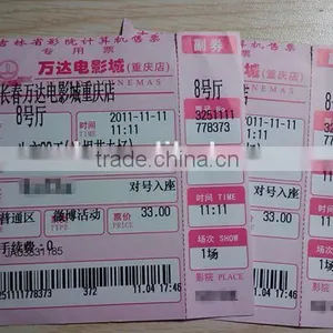 Professional Design Thermal Film Ticket Custom Printed thumbnail-2