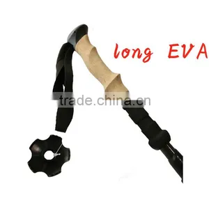 Xia Guang Aluminum 7075 & 3 Sections3kcarbon Fiber Nordic Telescopic Adjustable Trekking Poles thumbnail-3