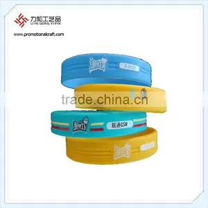 Silicone 4 Colors Printed Logo Custom Made Wristbands thumbnail-1