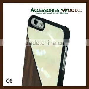 Hot Selling Cheap Shell and Wood Mobile Phone Case for Iphone thumbnail-4