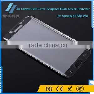 Black 3D Curved Tempered Glass Screen Protector for Samsung S6 Edge Plus thumbnail-4