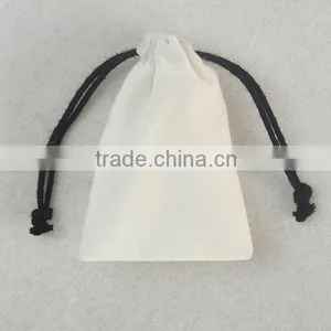 Beautiful Drawstring Velvet Gift Bag Jewelry Pouch Customs Printing LOGO thumbnail-1