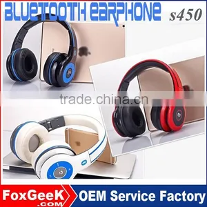 Bluetooth V4.0 Wireless Bluetooth Hands Free Earphone S450 Sports Headset With Memory Card for Smartphone thumbnail-1