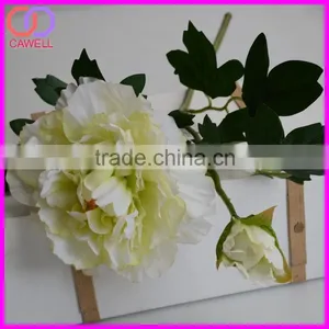 Wholesale Real Touch 2 Heads Artificial Silk Peony Flower thumbnail-5
