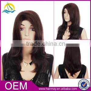 Wholesale High Density Sell Long Hair Synthetic Body Wave Party Small Head Wig thumbnail-1