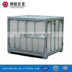 Stainless Steel Pallet Warehouse Storage Cage With Cover Lids thumbnail-2