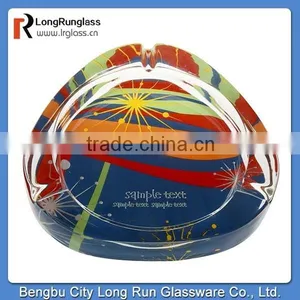 LongRun 1090g Triangle Delicated Glass Ashtray Glass Ashtray Wholesale Cheap thumbnail-1