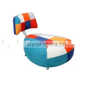 Patchwork Backrest Adjustable Ottoman thumbnail-3