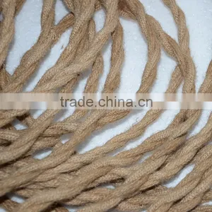 Twisted Flax 2 Core Electric Wire 0.75mm Rope Hemp Covered Pendant Wire thumbnail-4