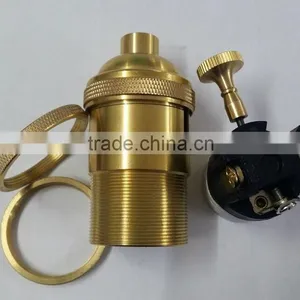Brass Lampholder E27 With Two Rings Light Fixture of Ceiling thumbnail-3