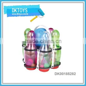 Indoor Play Sport Game Safe Plastic Toy Bowling Set With Light thumbnail-1