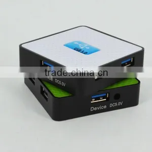 Promotional Square-shape Usb Por Hub, 4 Port 3.0 Usb Hub for Computer Accessories thumbnail-5