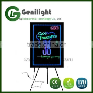 60*80cm Customized Restaurant Erased LED Menu Board Signage Magic thumbnail-1