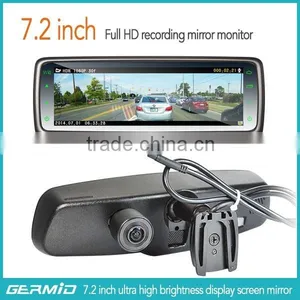 7.4" Hottest Full HD Rear View Mirror Monitor With Car Backup Camera and Mirror Link thumbnail-2