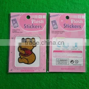 Adorable Bear Glitter Tattoo Sticker thumbnail-2