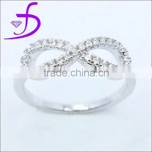 Wholesale 925 Sterling Silver Gemstone 8 Shape Ring thumbnail-1