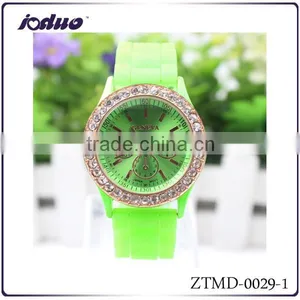 New Arrival!Wholesale Rhinestone Multicolor Silicone Watches thumbnail-1