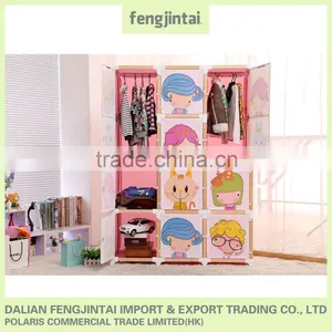 2015 Hot Sales High Quality pp Plastic Wardrobe thumbnail-4