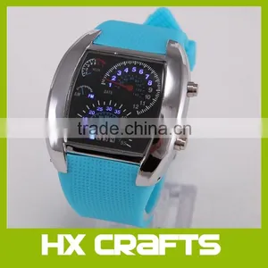 Luxury Brand Sports Quartz Watches LED Digital Silicone Watch Men's Race Speed Car Meter Dial Military Watch thumbnail-4