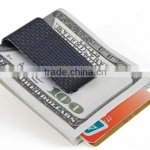 Slim Carbon Fiber Money Clip Carbon Fiber Card Holder With Box thumbnail-1