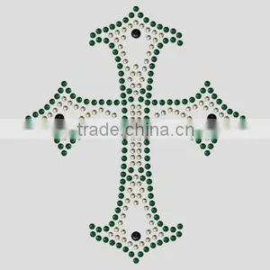 T14050021 Cool Cross Rhinestone Motif Hot Fix Motif Rhinestone thumbnail-1