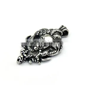 Mens Stainless Steel Pendant Hot Selling Gothic Head Pendant Fancy Vintage Pendant Jewelry thumbnail-2