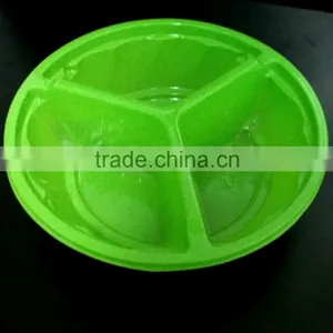 High Quality Take-away Food Container With Lid 3 Compartment thumbnail-1