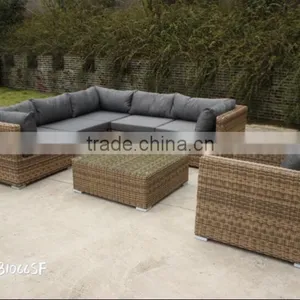 Patio Rattan Furniture - PE Wicker Outdoor Lounge Sofa Set All Weather thumbnail-1
