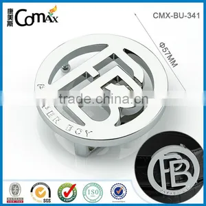 Hollow Round Metal Custom Belt Buckle With Engraved Logo thumbnail-1