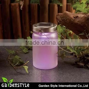 Led Lighting Product With a Metal Hook, Solar Sun Jar Lighting Design, Purple New Led Lighting thumbnail-1