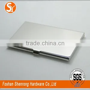 Inside and Outside the Whole Brushed Surface Stinless Steel Metal Name Card Holder Business Card Case thumbnail-5