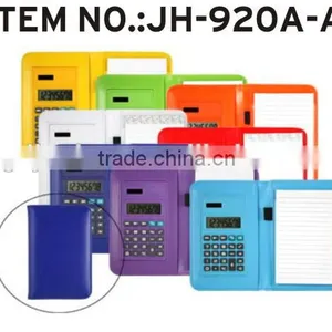 Promotional pu Leather 8 Digits Notebook With Calculator thumbnail-5