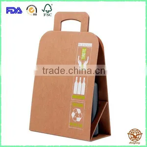 Customized Red Wine Packing Bag With Handle, Recyclable Material Packing Box thumbnail-1