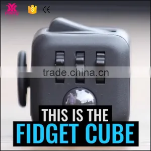 Fidgeting Desk Toy Fidget Cube Box for School Autism Cube - Black - New Arrive thumbnail-1