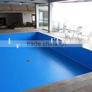 Waterproof Swimming Pool Plastic Liner / Blue Mosaic PVC Swimming Pool Liner thumbnail-4