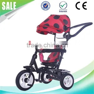 China Tricycle Wholesaler Air Wheels Child Metal Tricycle With Canopy thumbnail-6