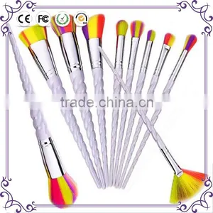 2017 New Unicorn Thread Makeup Brushes Professional Make Up Brushes Fiber Brush Set Makeup Tools Eyebrow Eyeliner Powder Brushes thumbnail-1