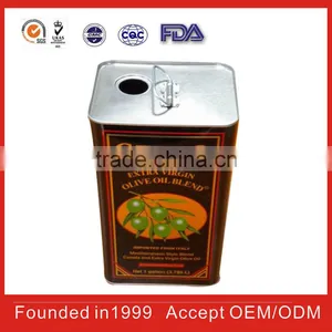China Square Olive Oil Tin Cans For FDA thumbnail-1