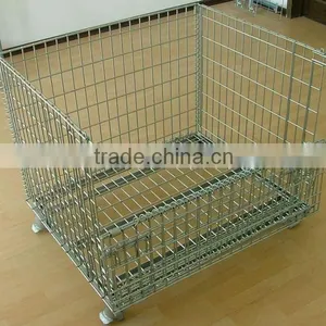 Galvanized Wholesale Folding Metal Turnover Basket thumbnail-4