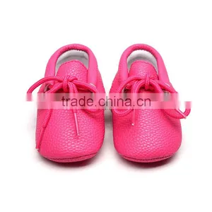 Top Selling Baby Hard Sole Walking Shoes Toddler Shoes Rubber Sole pu Leather Baby Moccasins thumbnail-3